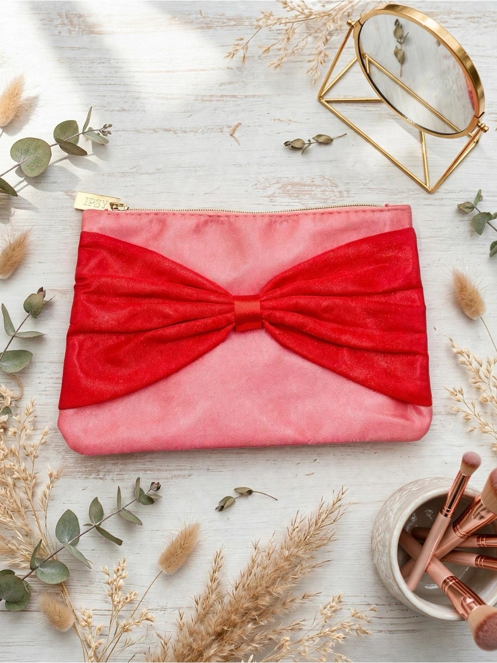 💥 4/$20 🆕 Ipsy Bow Cosmetic Bag